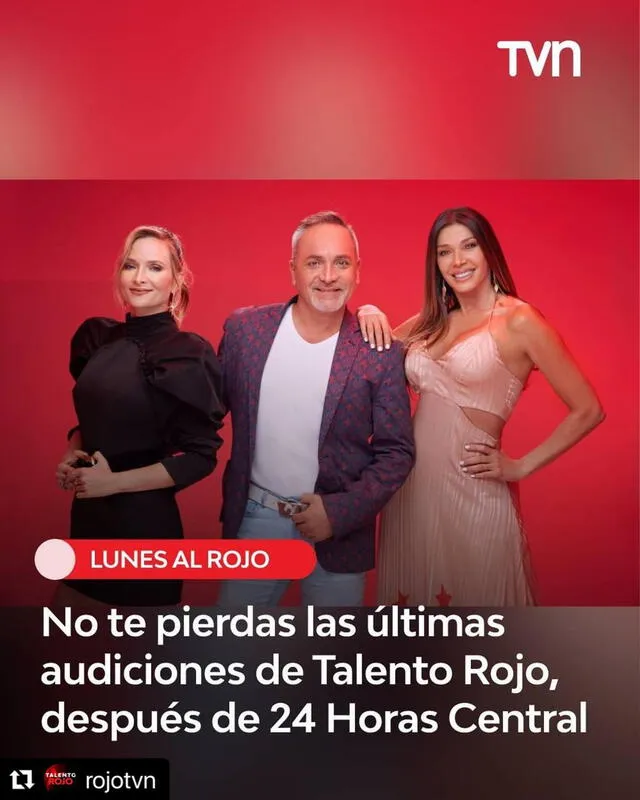 Catherine Fulop es jurado de "Talento rojo" de la TVN de Chile. Foto: Instagram/@fulopcatherine