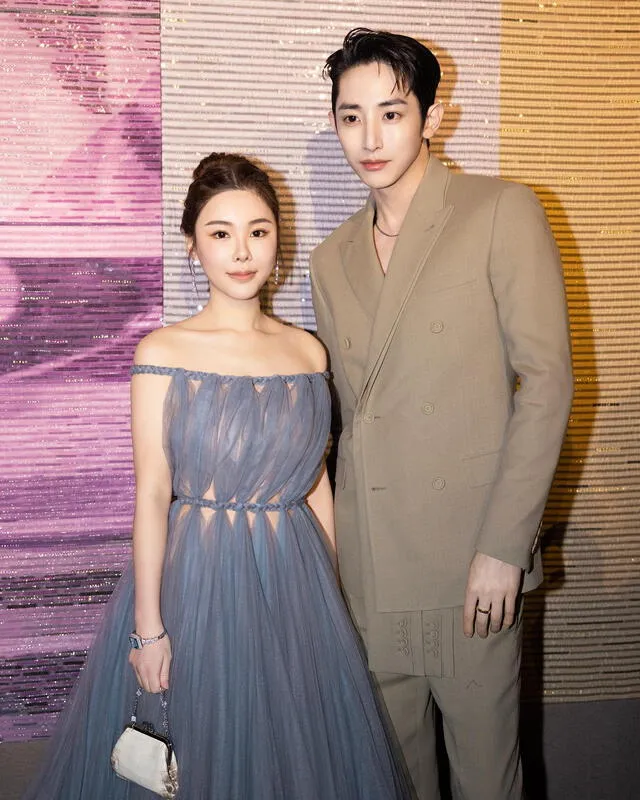 Abby Choi y Lee Soo Hyuk en la Semana de la Moda de París en enero de 2023. Foto: Instagram/xxabbyc   