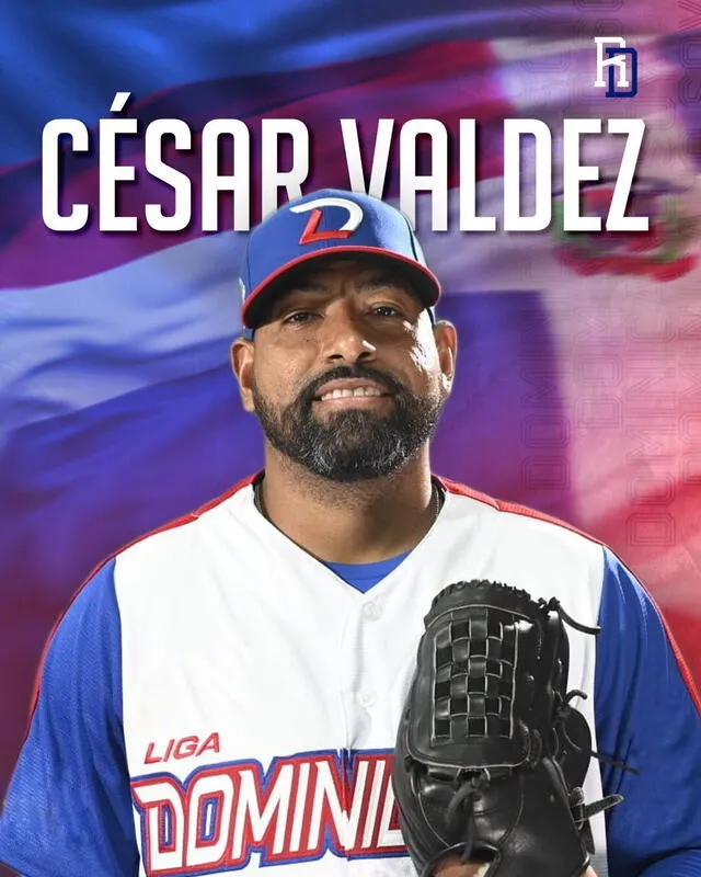  César Valdez fue agregado al roster de República Dominicana para el Clásico Mundial de Béisbol 2023. Foto: Twitter/Rev_Strikeout 