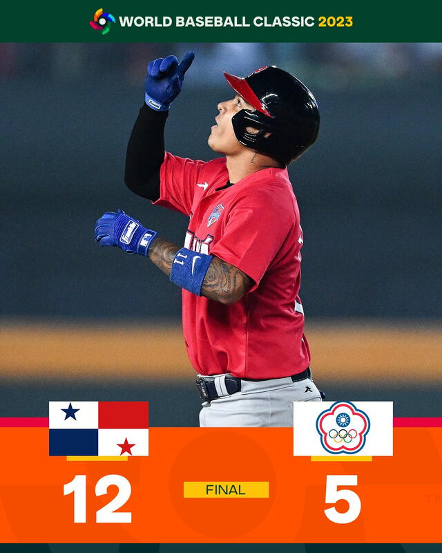 Panamá consigue su primera victoria en el Clásico Mundial de Béisbol 2023. Foto: Twitter/WBCBaseball   