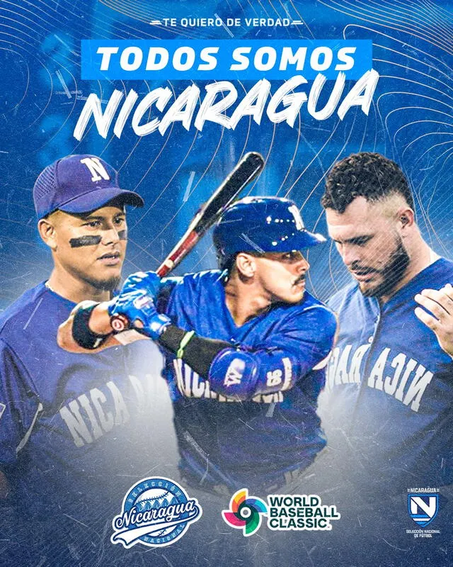  Conoce AQUÍ el róster de Nicaragua para el Clásico del Mundial de Béisbol 2023. Foto: LaAzulyBlanco/ Twitter   