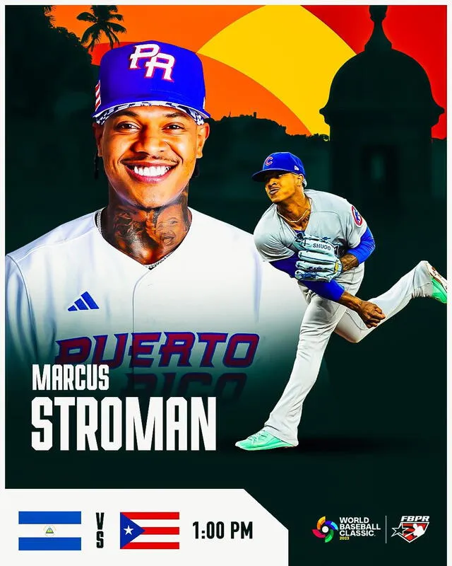  Marcus Stroman será el pitcher abridor de Puerto Rico. Foto: BeisbolPR/ Twitter   