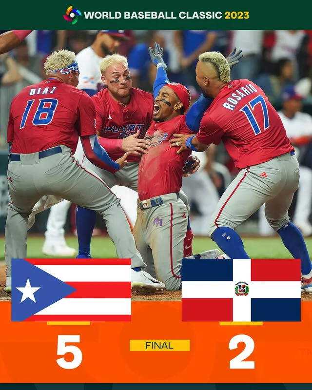 ¡Victoria y clasificación de Puerto Rico a cuartos de final! Foto: MLB