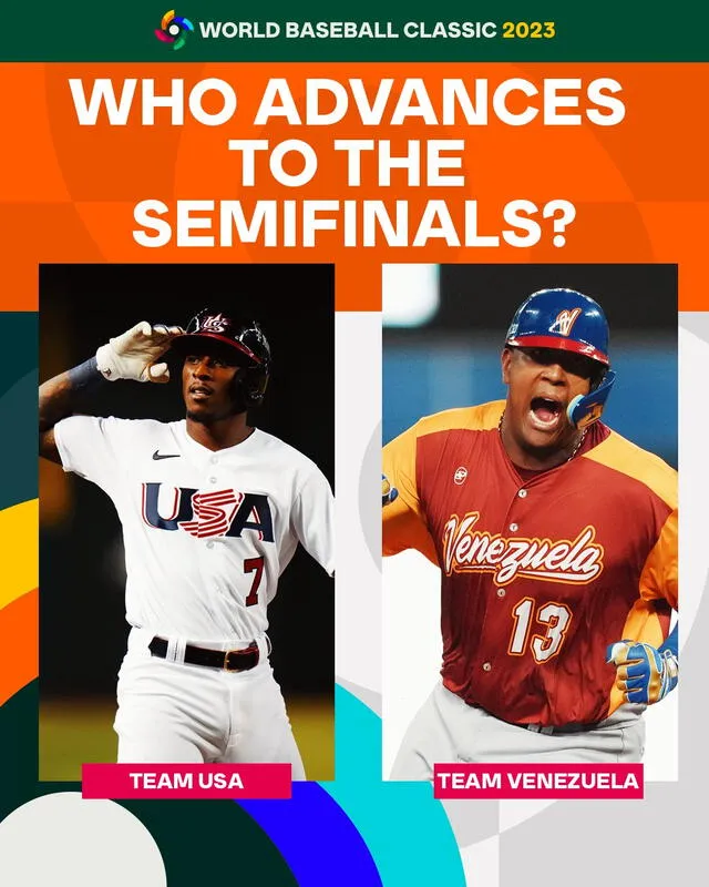 ¡Solo queda espacio para uno! Del juego entre Venezuela vs. Estados Unidos, saldrá el último de los clasificados de cuartos de final del Clásico Mundial. Foto: MLB