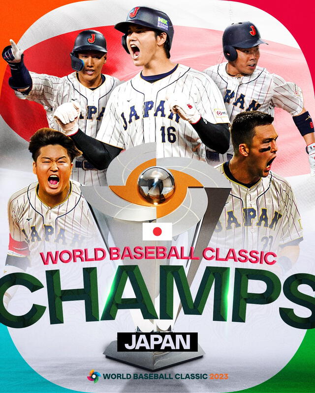 ¡Japón se coronó como campeón del Clásico Mundial de Béisbol 2023! Foto: MLB