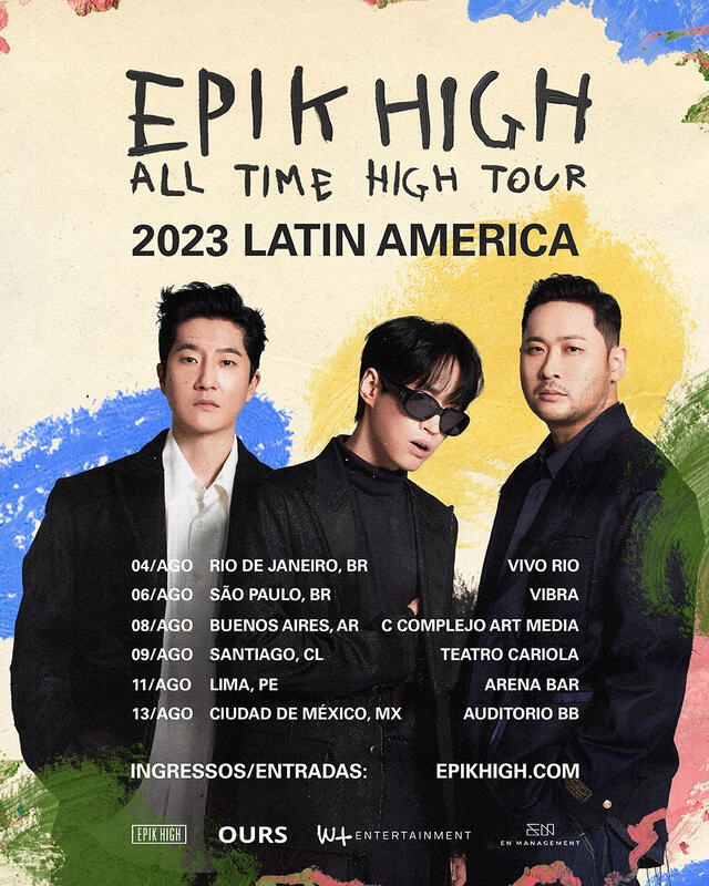 Epik High en Latinoamérica. Foto: W+ Entertainment.   