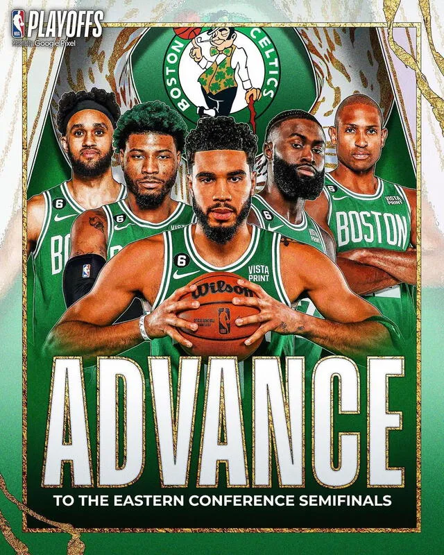 Boston Celtics avanzaron a las semifinales tras ganar 4-2 en la serie a los Atlanta Hawks. Foto: Instagram/NBA   