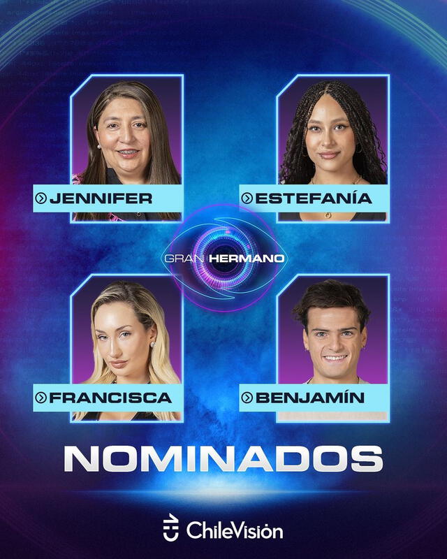  Los nominados a abandonar la casa de "Gran Hermano Chile". Foto: Gran Hermano Chile 