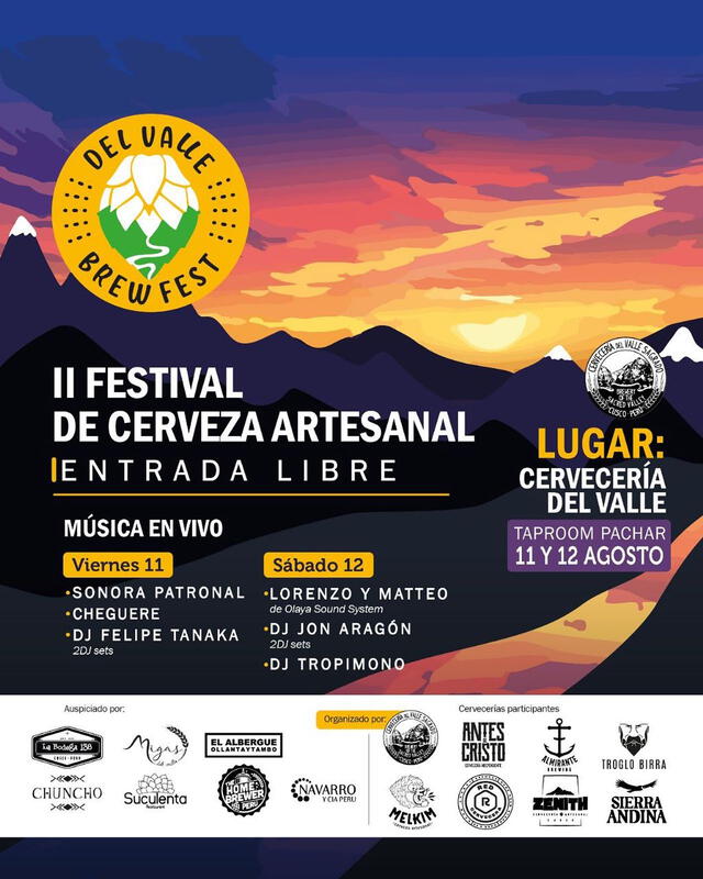  Evento de cervecería artesanal. Foto: Navarro y Cia Perú  