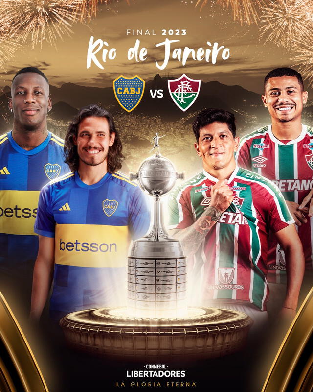 Poster de la final de la Libertadores. Foto: Conmebol.   