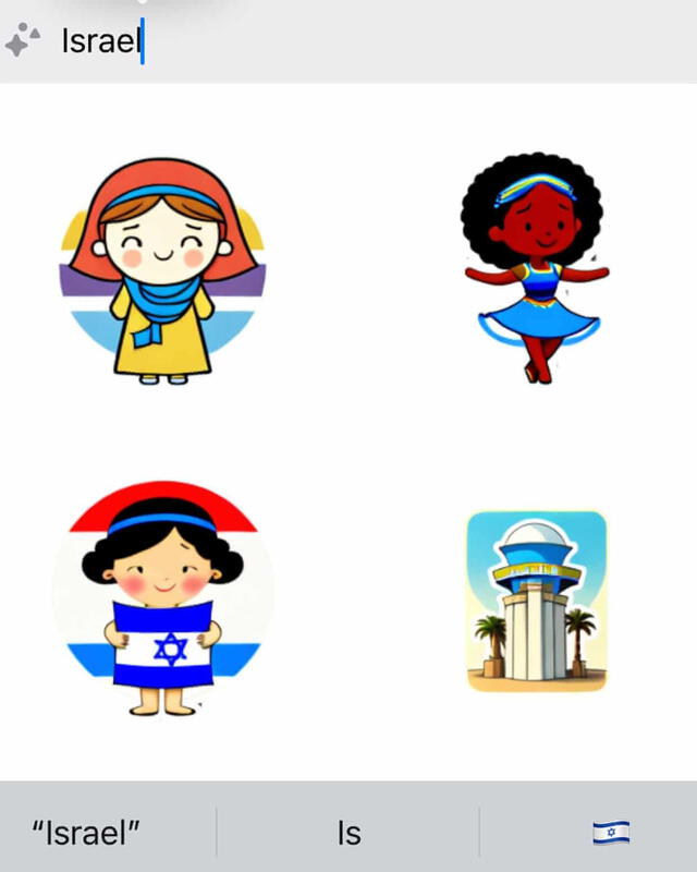  Stickers creados para Israel. Foto: The Guardian<br><br>    