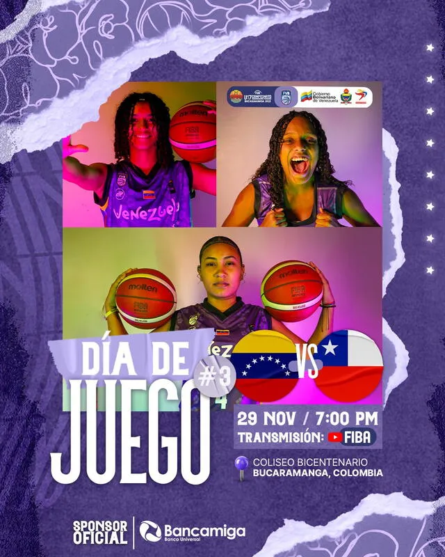 El campeonato de baloncesto se lleva a cabo en Colombia. Foto: Femenino FVB/X
