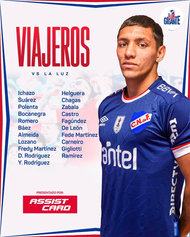 Convocados del Bolso. Foto: Club Nacional 