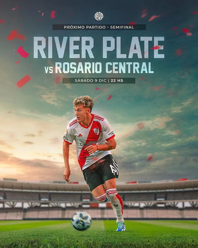 Banner de la semifinal. Foto: River Plate   