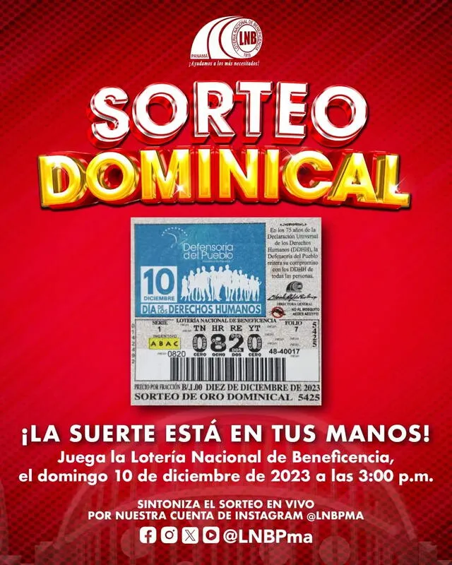 Resultados Lotería Nacional de Panamá | lotería de hoy panamá | lotería de hoy