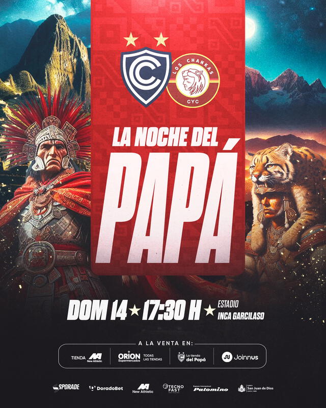  Afiche de la Noche del Papá. Foto: X Cienciano   