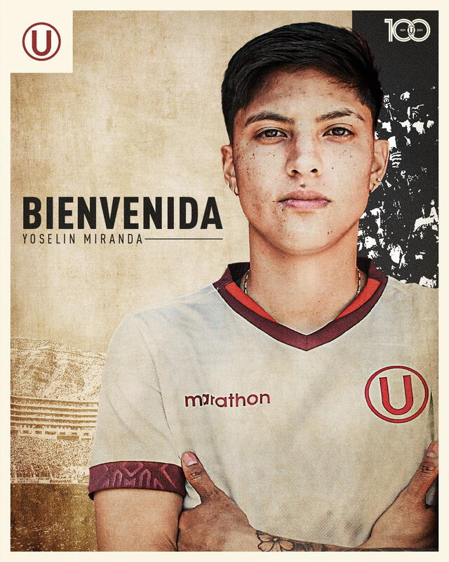 Yoselin Miranda fue anunciada como nueva jugadora de Universitario. Foto: Universitario Femenino.   