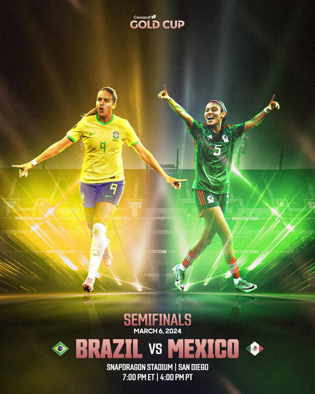 México vs. Brasil por la Copa de Oro W 2024
