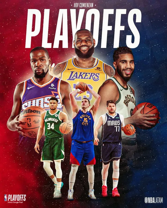 Banner de los playoffs. Foto: NBA Latam   