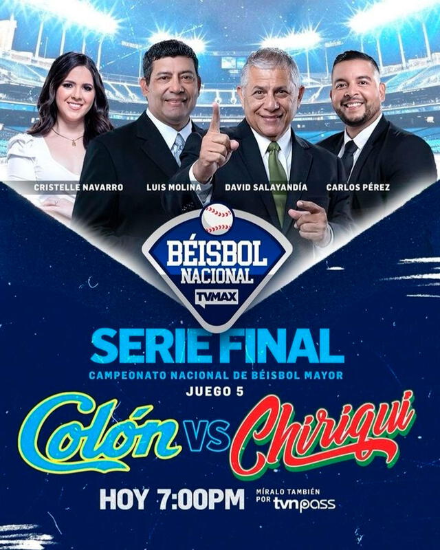 El quinto juego de la final del Béisbol Mayor 2024 será televisada por TVMAX. Foto: TVMAX   