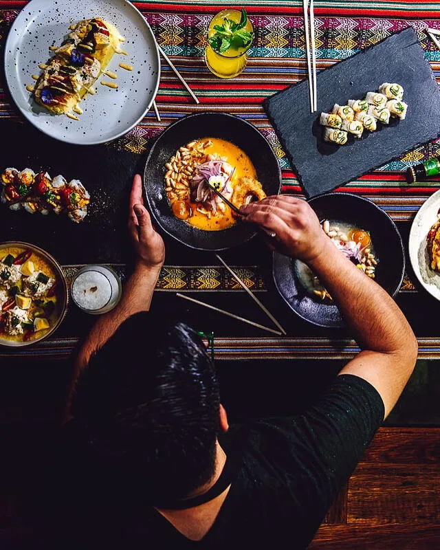 El lomo saltado, la causa, el ceviche y hasta la salchipapa son los platillos que se ofrecen en el restaurante de Hugo Tello. Foto: Moche Peruvian Fusion    