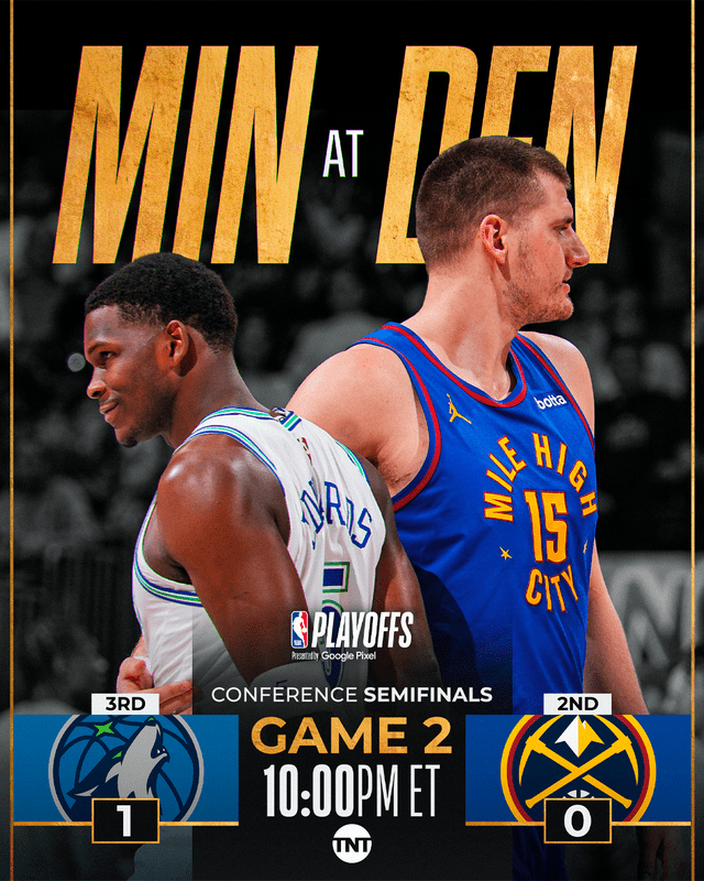 El game 2 entre Timberwolves vs. Nuggets será televisado por TNT en Estados Unidos. Foto: NBA   