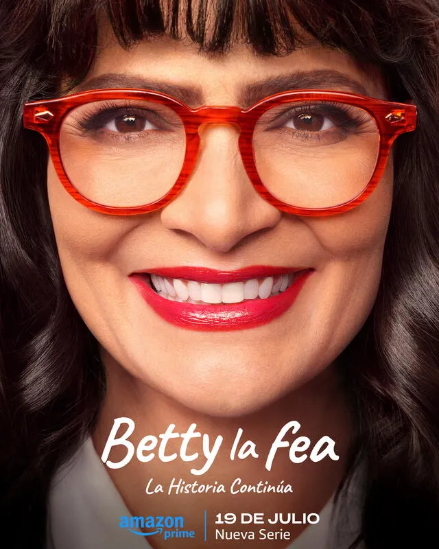  Así luce el póster oficial de la nueva temporada de ‘Betty, la fea’. Foto: Prime Video    