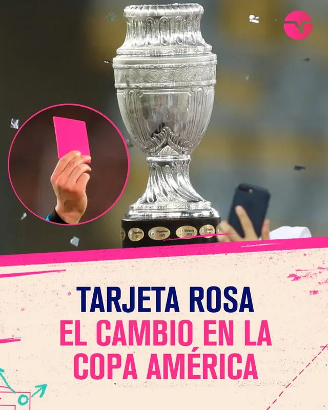  Conmebol anunció la tarjeta rosa. Foto: TNT Sports   