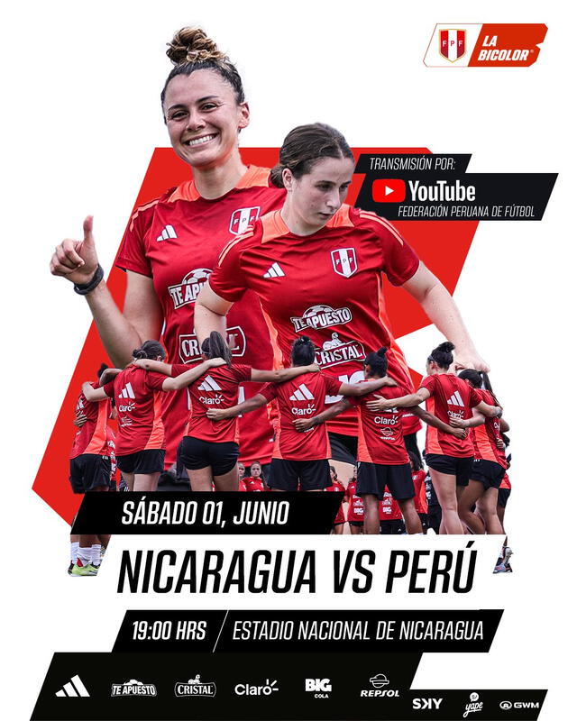 Banner del encuentro. Foto: Selección Perú   