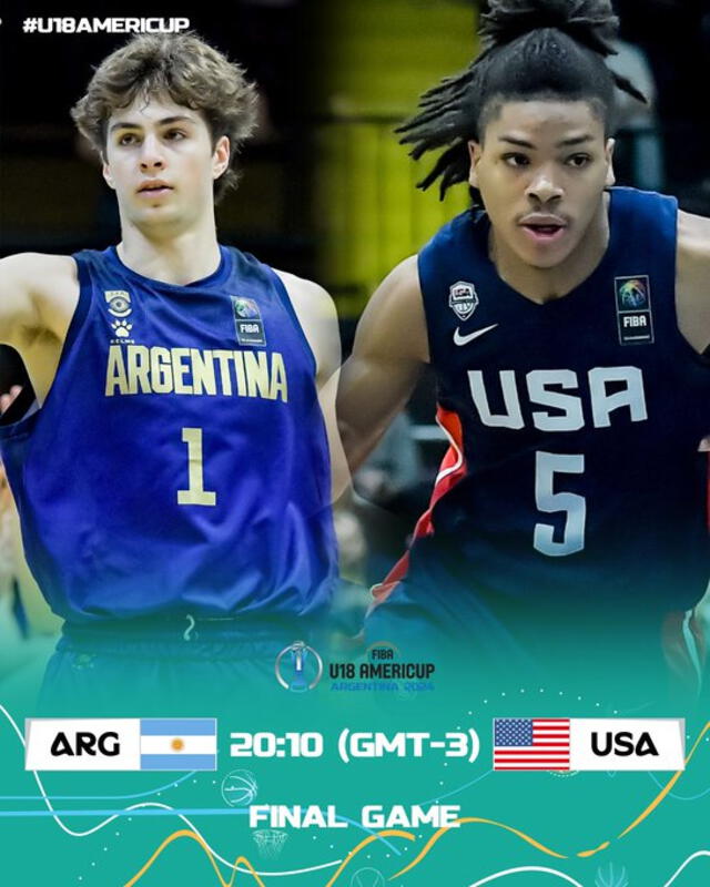 Toma nota de los detalles previo al juego de Argentina vs. Estados Unidos. Foto: AmeriCup/X   