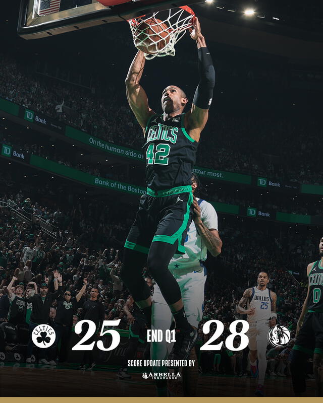 Score del 1Q. Foto: Celtics   