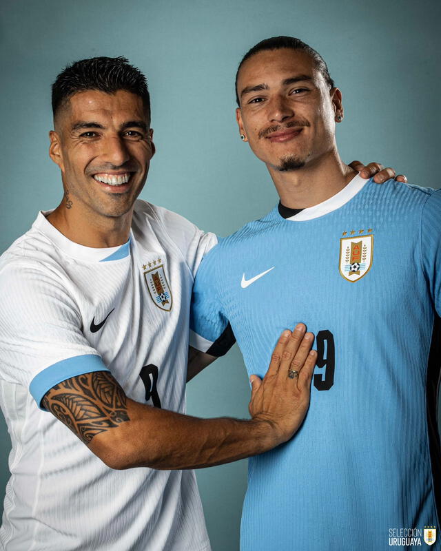 Luis Suárez y Darwin Núñez lideran el ataque de Uruguay. Foto: Selección uruguaya    