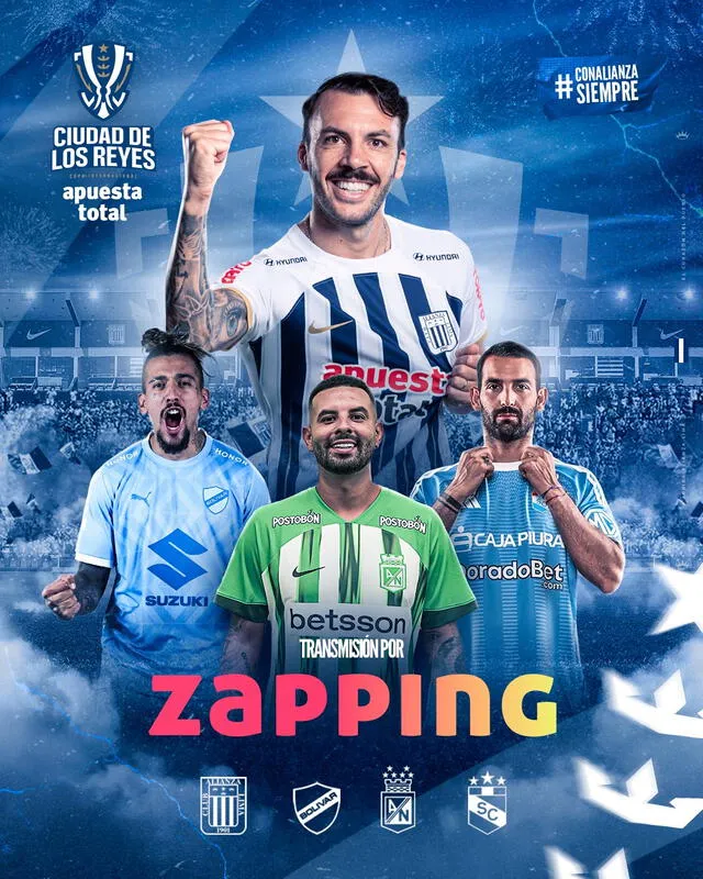  Zapping TV transmitirá el cuadrangular Copa Ciudad de los Reyes con Alianza Lima  