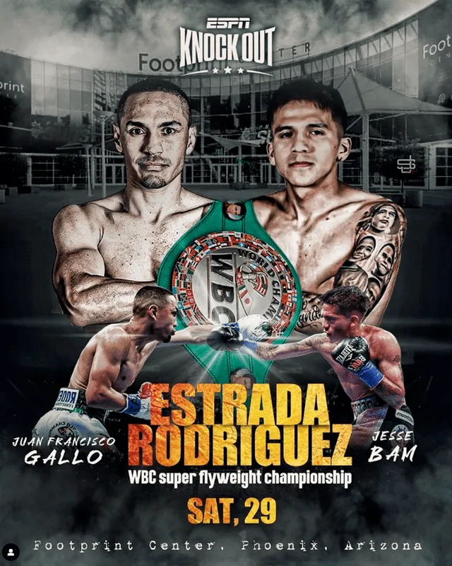 La pelea de Estrada vs. Rodríguez será televisada por ESPN Knockout. Foto: ESPN   