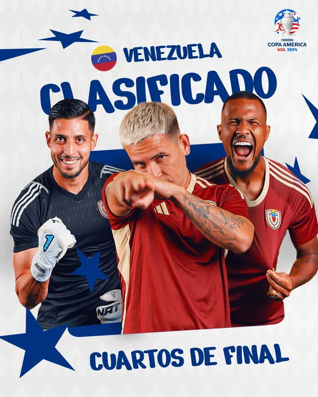 Del grupo B, Venezuela fue el primer clasificado. Foto: Conmebol   