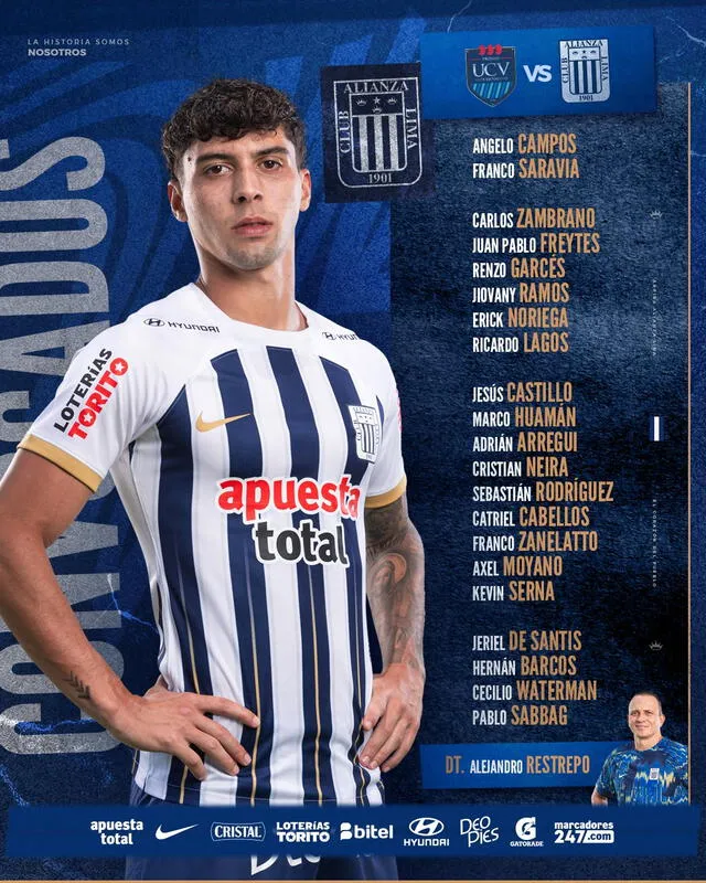 Convocados de Alianza Lima para el debut en el Torneo Clausura. Foto: Alianza Lima   