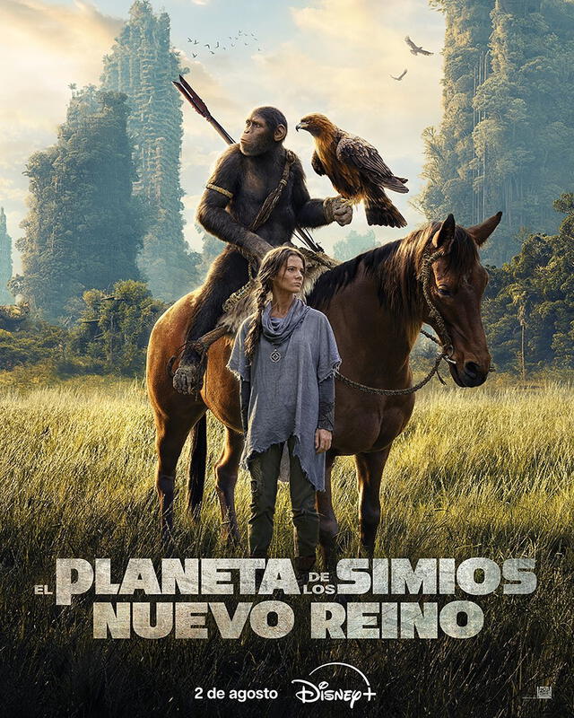  Así anunció Disney Plus la llegada de ‘El planeta de los simios: nuevo reino’ a su catálogo. Foto: Instagram Disney Plus    