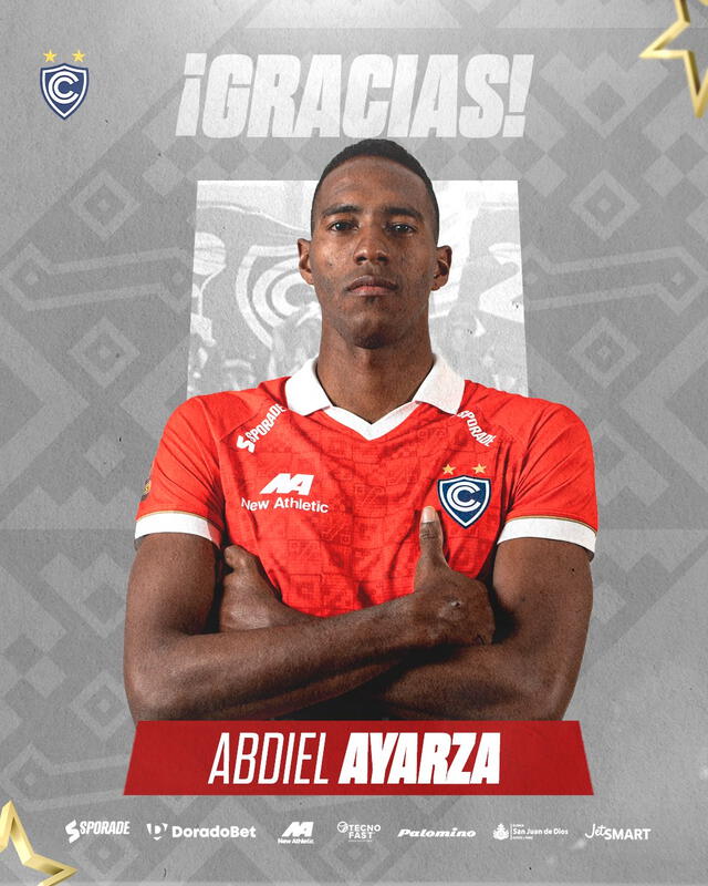 Ayarza llegó al fútbol peruano tras ser fichado por el equipo cusqueño en el 2020. Foto. Cienciano   