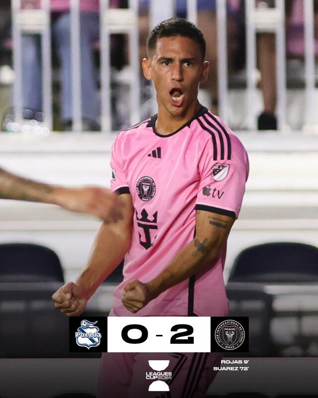 Puebla debuta sin sumar puntos en la Leagues Cup ante un Inter sin Messi. Foto: @MLS   