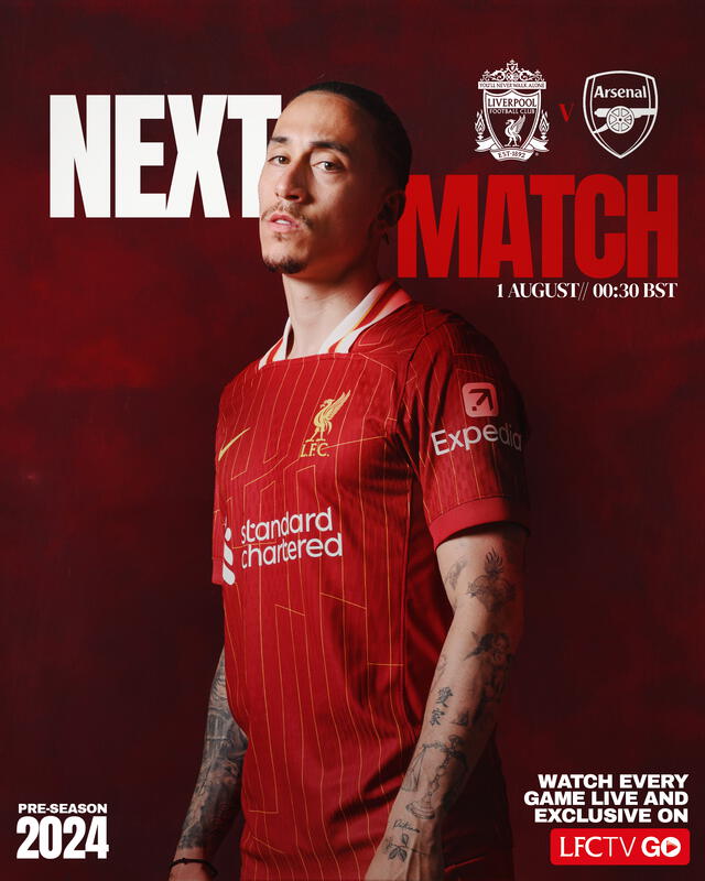  Banner oficial del encuentro. Foto: Liverpool FC   