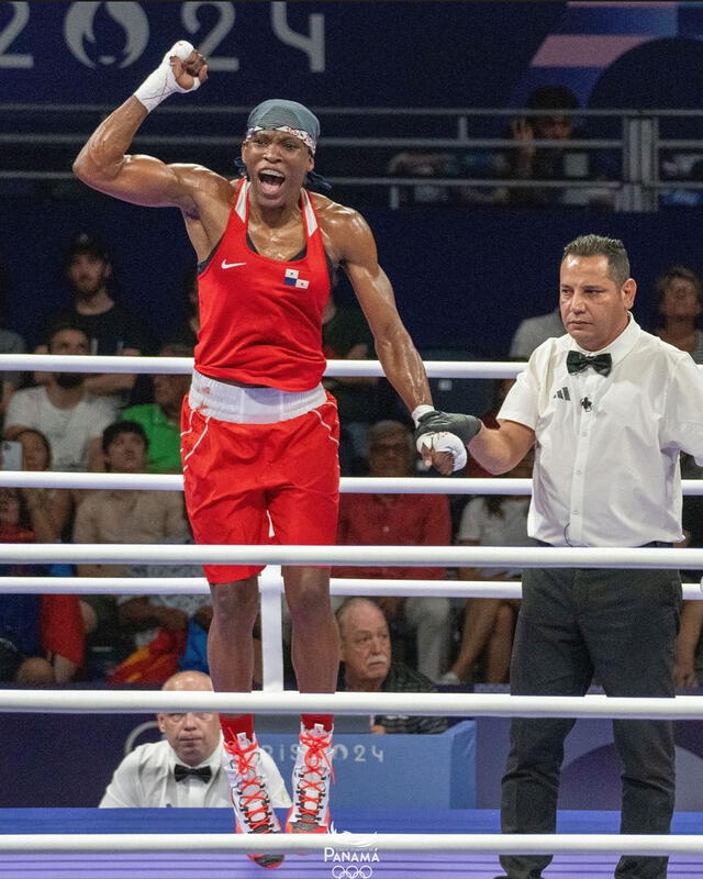 La panameña Atheyna Bylon ya aseguró una medalla de la plata, pero puede ir por la de oro. Foto: AFP   