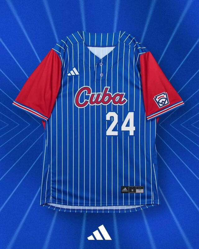 Este es el uniforme que Cuba usará en el torneo. Foto: LLWS   