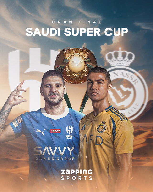  Canal confirmado para la final de la Supercopa de Arabia. Foto: Zapping Sports   