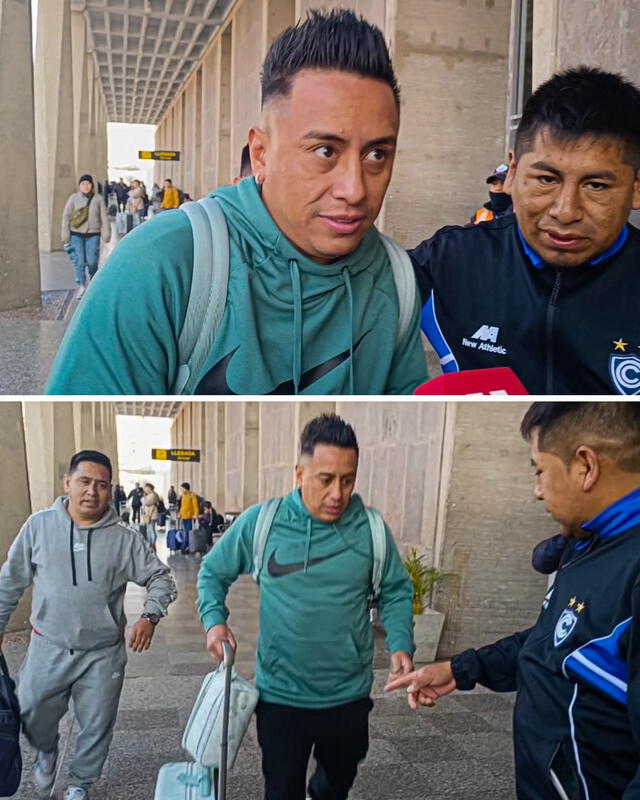  Christian Cueva llegó a Trujillo para firmar por Cienciano. Foto: difusión   