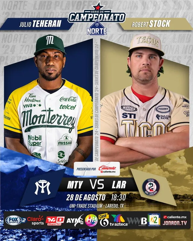 Estos hombres defenderán la lomita de sus equipos. Foto: LMB   