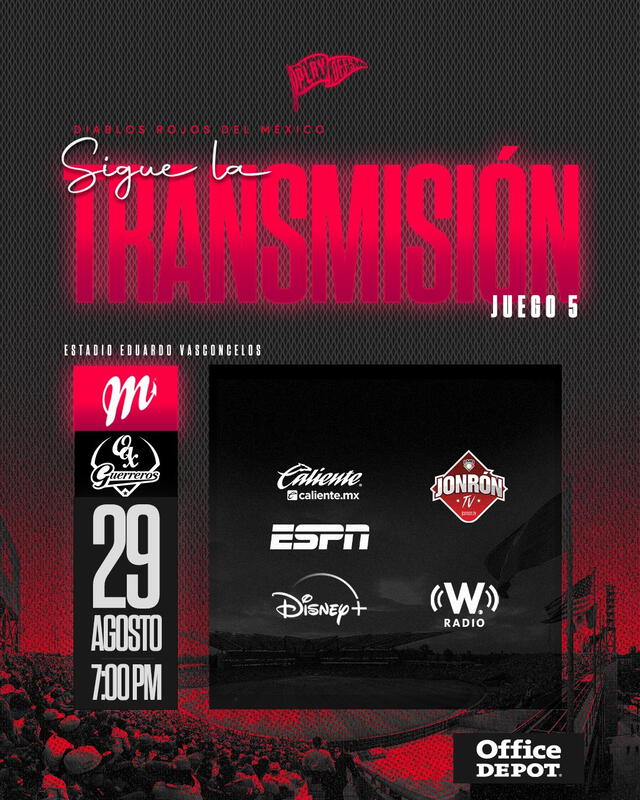 Ya se confirmó el canal que transmitirá el juego en México. Foto: Diablos   