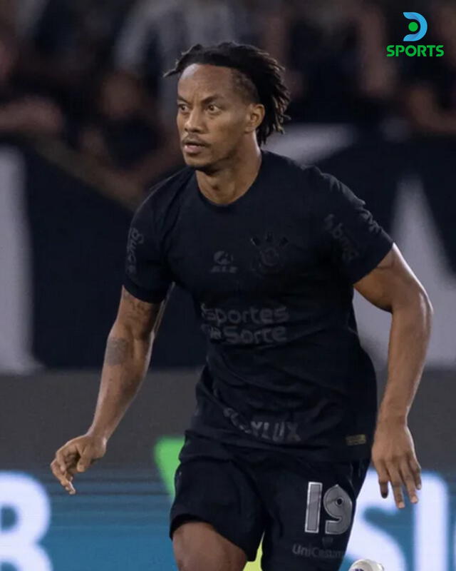  André Carrillo debutó con el Corinthians en la derrota ante Botafogo. Foto: DSports Perú/X   