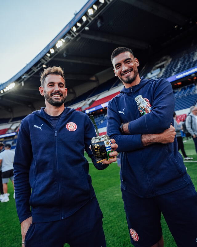  Girona llegó a Francia para su duelo ante PSG. Foto: Girona 