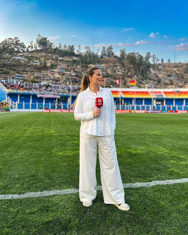 Camila Zapata era la encargada de cubrir los partidos de Alianza Lima en L1 MAX. Foto: Camila Zapata/Instagram   