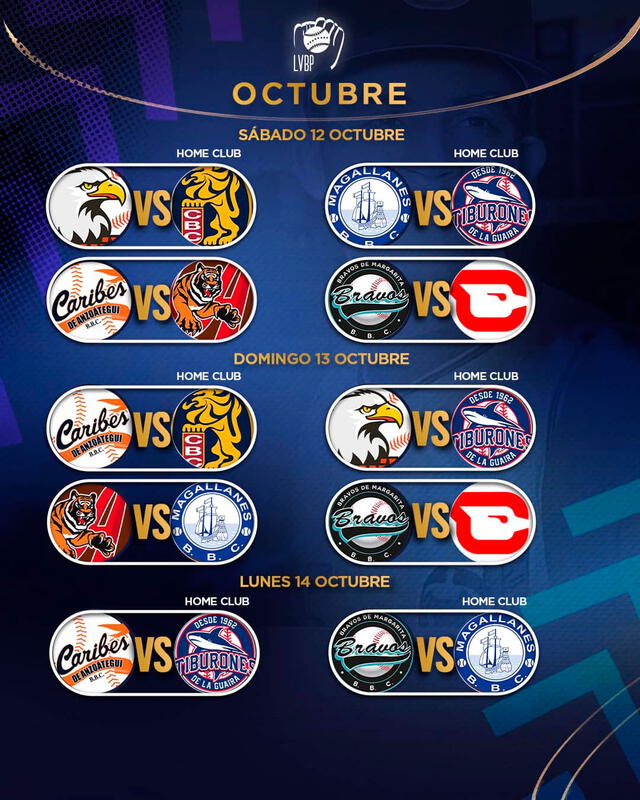 CALENDARIO de la LVBP 202425 fechas CONFIRMADAS de los juegos de